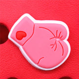1pcs Pink Style Shoe Charms Dress Scissors Bra Car Glove Shoes Accessories Decoration Fit Croc Jibz Kids Gifts