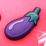 Cute PVC Shoe Charms Accessories Eggplant Daisy Bee Flower Shoes Buckle Decorations fit Croc JIBZ Kids X-mas Party