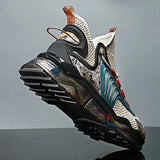 Men Sneakers Platform Men Casual Shoes Hollow Net Tennis Luxury Shoes Fashion Running Walking Shoes For Men Big Size