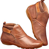 and Winter Women Nude Boots Short Chelsea Cowboy Retro Wear Casual Office 365 Black Red Leather Comfortable Free