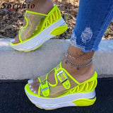 2020 new INS Hot brand wave wedges sandals comfortable summer platform sandals women 2020 high heels casual shoes