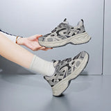 Breakj Korean Version Of The New Dad Shoes Female 2025 Spring Student Running Sports Platform Increased Casual Shoes Female KT