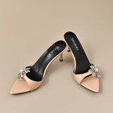 Breakj Slippers Thin Heel New Sexy Non-Tired Women's Shoes Yu Sister Wind High Heels Half