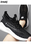 Breathable Women's Sneakers Hollow Mesh White Black Running Shoes Small Size 33 34 Casual Women's Shoes Tenis