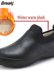 Winter Men's Rain Boots Warm Snow Boots Non-Slip Men Rain Shoes Waterproof Rain Boots Men's Water Boots Rubber Work