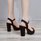 Fashion Summer Sexy Women's High Heel Sandals 11 Cm Dance Shoes Party High Heels Women's Platform Sandals Open