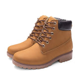Boots For Women 2021 New Brand Snow Boots Fashion Warm Winter Boots Women Solid Square Heel Shoes Woman Plus Size