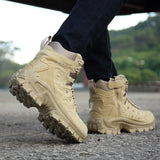 Men's Military Boot Combat Winter Fashion Ankle Boot for Men Tactical Army Boot Outdoor Work Safety Shoes Men's Motocycle