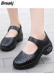Selling Summer New Style Women's Outdoor Sneakers Comfortable Breathable Hollow Casual Shoes Sports Mesh Womans White