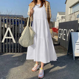 ZANZEA Stylish Puff Sleeve Dress Women Summer Sundress 2022 Solid Ruffle Maxi Vestidos Female High Waist Casual