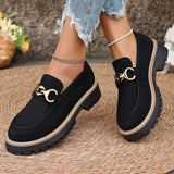 Wind Small Leather Shoes Women Spring And Autumn 2025 New Fashion Match Retro Color Casual Thick Heel Single