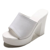 2020 Hot Fashion Summer Women Elegant 7CM High Heel Sandals Peep Toe Platform Shoes Sexy Chunky Heel Shoes Lady Thick Heel