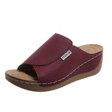 Breakj Thick-Sed Casual Slippers Women's Shoes 2025 New Wide Strips With Simple Fashion Fish Mouth Slope And