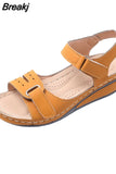 Women Sandals Soft Stitching Ladies Sandals Comfortable Flat Sandals Women Open Toe Beach Shoes Woman Footwear Sandalias