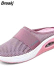 Women Casual Platform Wedge Slippers Vintage Premium Sandals Female Anti-slip House Retro Shoes Orthopedic Diabetic