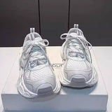 Breakj Version Of Temperament Old Dad Shoes Women's 2025 Autumn New Thick-Soled Breathable Sneakers Running Casual Fashion
