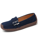 Breakj Bean Shoes Women's Comfortable Low-Top Shoes Casual Flat Single Shoes With Round Head Snail Shoes Mother Shoes