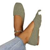 Breakj Fashion Large Size Spring And Autumn New Square Head Leisure Foot Pedal Single Shoe