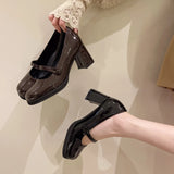 Breakj Temperament Simple Mary Treasure Shoes 2025 Spring And Summer New JK Women's Shoes Fairy Fashion High Heels