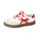 Breakj Primer Leather Shoes Women 2025 Autumn Retro Height Leisure Women's Shoes Double Bows Trend