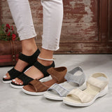 Breakj Casual Foot Fashion Sandals Women 2025 New Sports Word Flying Flat Bottom Fish Mouth