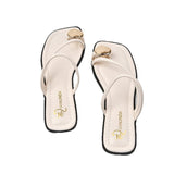 Breakj Spring And Summer New French Fairy Style Toe Slippers Women's Fashion Wear Flat And Cool
