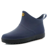 Rubber Rain Shoes Slip On Waterproof Low-Heel Tube PVC Rain Boots Work 2020 Hot Sale Men's Boots