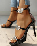 Women Concise Fashion Ankle Strap High Heels Shoes Woman Open Top Thin Heels Women's Buckle Slingbacks PumpsSapato
