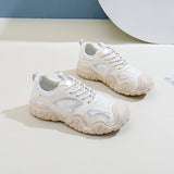 Breakj Korean Platform Dad Shoes Spring 2025 New Street Photo Student Running Shoes Casual Shoes