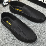 Spring Summer NEW Men's Loafers Comfortable Flat Casual Shoes Men Breathable Moccasins Slip-On Soft Leather Driving