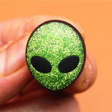 Single Sale Alien Shoe Charms Accessories Cartoon Astronaut/Pluto Garden Shoe Decoration fit croc jibz Kid's X-mas