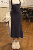 Autumn Turtleneck Solid Fashion Tops + Casual Strap Midi Dress Elegant Bodycon Dress Woman Korean Suit 2 Piece Dress