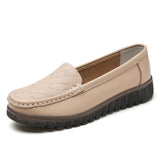 Breakj And Autumn New Bean Shoes For Women In Middle-Aged And Elderly Casual Flat-Soled Single-Shoe One-Legged Women's Comfortable Anti-Slip Mother
