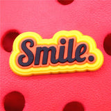 Crock Charms Accessories Custom Cartoon PVC Shoe Croc Buttons Sandals Charm Decoration Smile Noice Be Happy Free