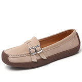 Breakj Bean Shoes Women's Comfortable Low-Top Shoes Casual Flat Single Shoes With Round Head Snail Shoes Mother Shoes