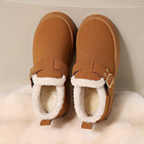 Breakj Cotton Shoes Women 2025 Winter New Velvet Thick Warm Snow Boots Fashion Casual Cotton