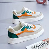 Breakj Thick-Bottomed Small White Shoes Women 2025 Summer New Korean Version Of The Round Head Casual Shoes Student Running
