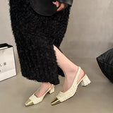Thick With Late Night Gentle Baotou Sandals Fairy Shoes 2024 New Spring And Summer Temperament Small Fragrant Wind Single