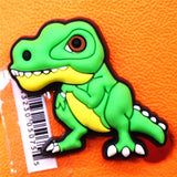 1pcs Cute Dinosaur PVC Shoe Charms Triceratops Accessories Tyrannosaurus Decorations fit Croc Bracelet Kids
