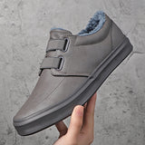 Breakj Men's Shoes Autumn And Winter New Cotton Shoes Casual Leather Shoes Fashion Soft Soles Pedal Shoes Men's Cotton