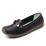 Breakj Size Women's Shoes New Soft-Soled Bean Shoes Women's Leisure Flat Shoes Light Feet Mother Shoes