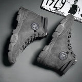 Winter New Men's Boot Men's Shoes Boots Comfortable Hight-Top Boots Fashion Trendy Lace-up Casual Men's Worker