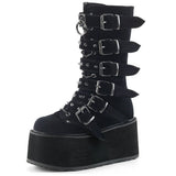 Style Brand New Dropship Vampire Cosplay Platform Women Mid-calf Boots 2023 Autumn Winter Street Shoes Motorcycle