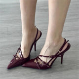 Breakj New Fashion Single Shoes Retro Pointed Women's Shoes High Heels