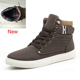 2021 Hot Men Shoes Fashion Warm Fur Winter Men Boots Autumn Leather Footwear For Man New High Top Canvas Casual Shoes