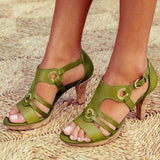 Sandals Summer Roman Woman Shoes High Heel Retro Bohemia Shoes Female Comfortable 2021 Sandals Ladies Casual