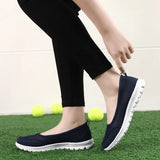 Women's Vulcanized Shoes Fashion Light Breathable Mesh Walking Flat Shoes Women Casual Sneakers 2023 Tenis Feminino Female