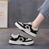 Small White Shoes Female Spring / Summer 2024 New Korean Student Panda Lace Sneakers Niche Platform Casual
