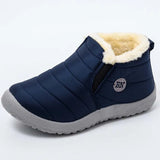 Warm Shoes Casual Snow Platform Boots Cotton Fabric Waterproof Non-Slip Fur Women Boots Winter Female Shoes Botas