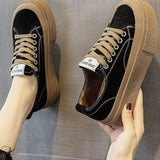 Breakj Selected Korean Board Shoes Female Small White Shoes De Training Shoes Increased Shock Absorption Sports Shoes Students Commute Hot